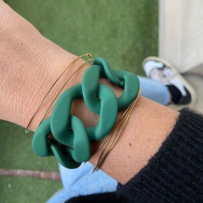 Liara Bottle Green - Maxi-Armband