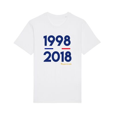 Tshirt blanc champion du monde 1998 2018