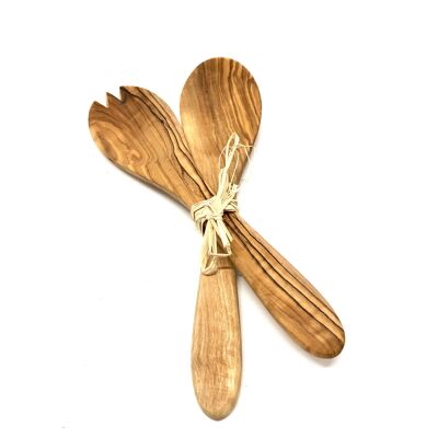 Small salad servers tied with bastand, 21 cm