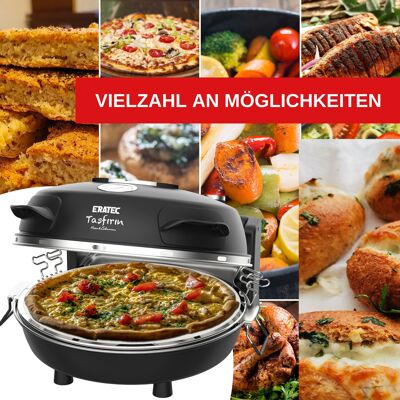 Steinofen SET PM-27 Pizzamaker  mit bis zu 400°C Ø26 Schwarz