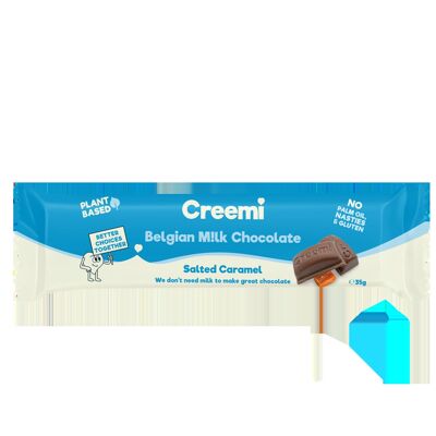 Creemi Salted Caramel Plant Based Belgium Chocolate Bar