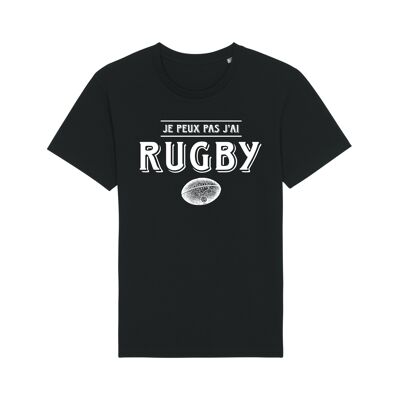 BLACK TSHIRT I CAN'T I HAVE RUGBY
