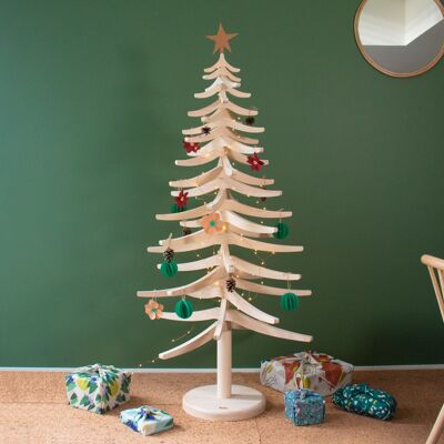 Le Sapin Sympa, albero di Natale in legno riutilizzabile, 160 cm