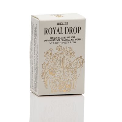 ROYAL DROP Eselsmilch- und Haferseife für Gesicht und Körper - 110 Stück, eine Box