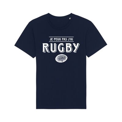 TSHIRT NAVY I CAN'T I HAVE RUGBY