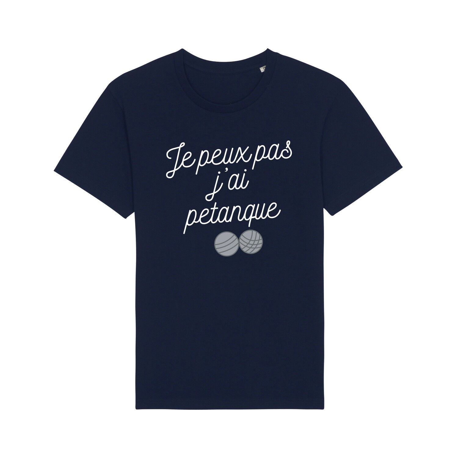 TSHIRT BLU MARINO NON POSSO AVERE PETANQUE