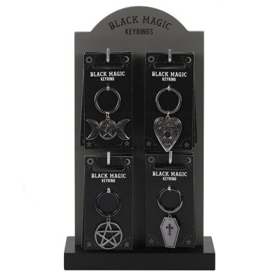 Black Magic Keyrings Display of 24 pieces