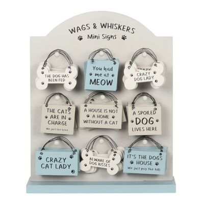 Wags & Whiskers Mini Sig Display of 36 pieces