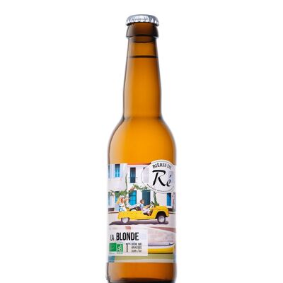 Artisanal Organic Blonde Beer from Ré 33cl - 5.8% vol.