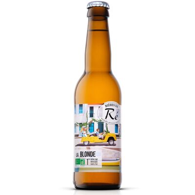 Artisanal Organic Blonde Beer from Ré 33cl - 5.8% vol.