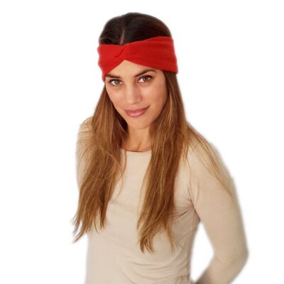 Elastic Hair Band with Knot Red (Autumn-Winter)