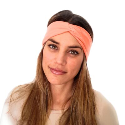 Elastic Hair Band with Knot Orange