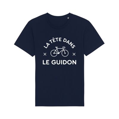 Tshirt navy la tête dans le guidon