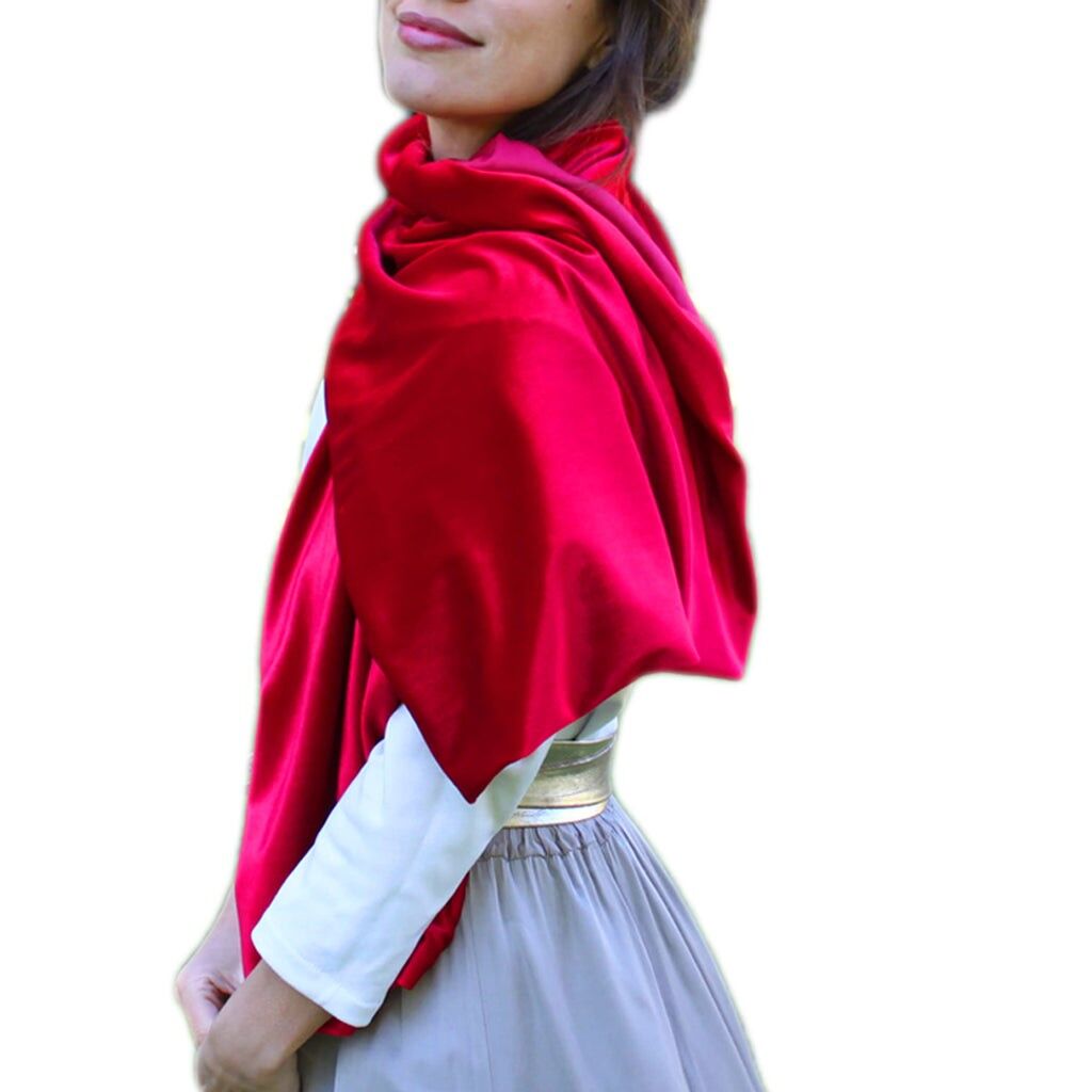 Stola in Velluto Corallo 150x50cm (ultima unità!)