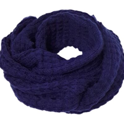 Long Knitted Scarf Navy