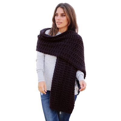 XXL Knitted Scarf Chocolate