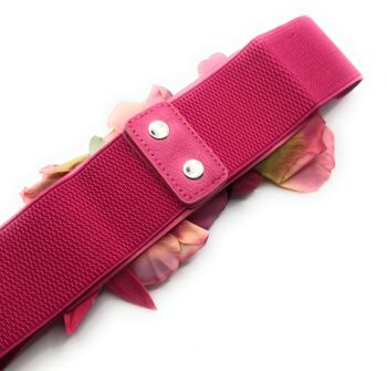 Ceinture Fleurie · Ruban Fuchsia, Fleurs Fuchsia 3