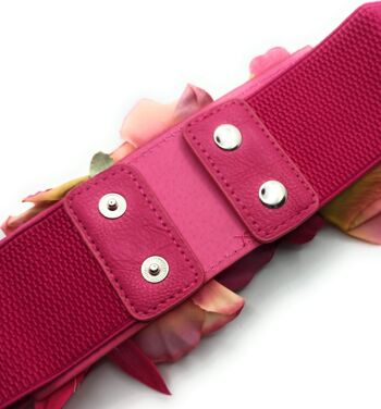 Ceinture Fleurie · Ruban Fuchsia, Fleurs Fuchsia 8