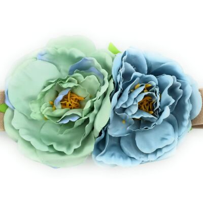 Maxi Flowers Belt Ø10cm Light Blue Mint