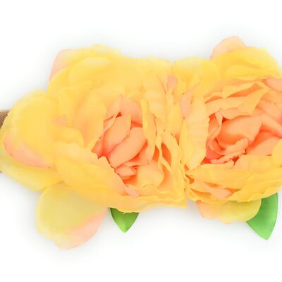 Cinturón Maxi Flores Ø10cm · Amarillo