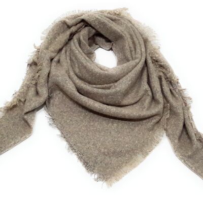 XXL Square Scarf Beige