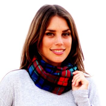 Foulard Réversible Scotland Multi/Bleu 3