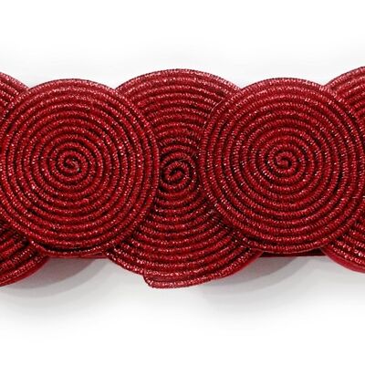 Cinturón Elástico Círculos · Rojo