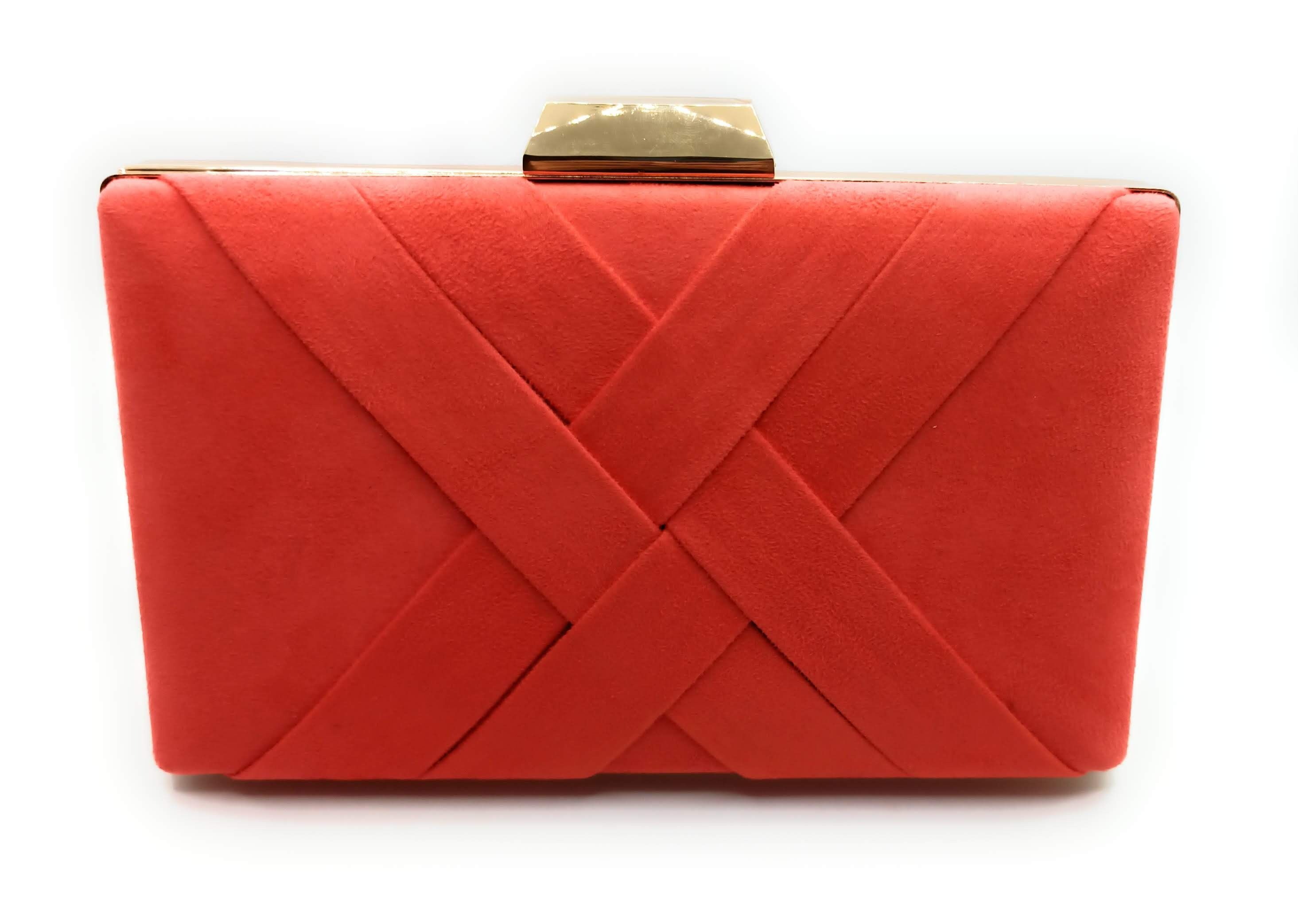 Borsetta Borsa da festa · Pelle scamosciata con anguria incrociata (ultima unità!)