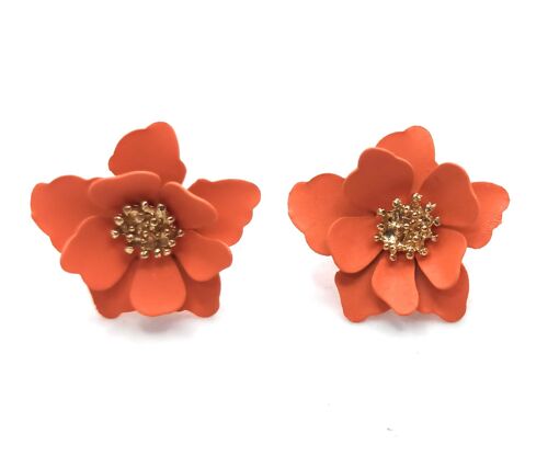 Pendientes Florecitas · Naranja