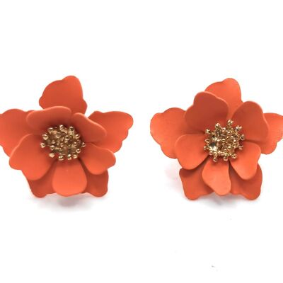Little Flowers Earrings Orange