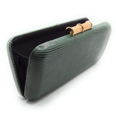 Clutch Bag Party Bag Green Bamboo