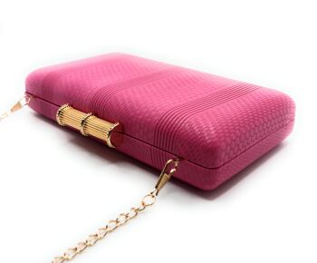 Sac à Main Party Bag Fuchsia Bambou 6