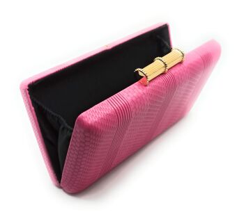 Sac à Main Party Bag Fuchsia Bambou 4