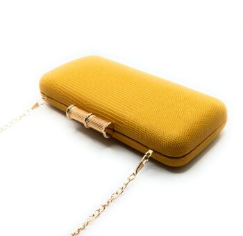 Pochette Party Bag Moutarde Bambou 5