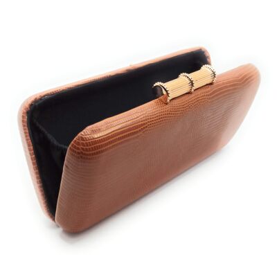 Clutch Bag Party Bag Earth Brown Bamboo