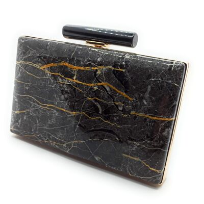 Borsetta Party Bag Marmo Nero Oro