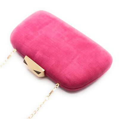 Clutch Bag Party Bag Tweed Fuchsia (letzte Einheit!)