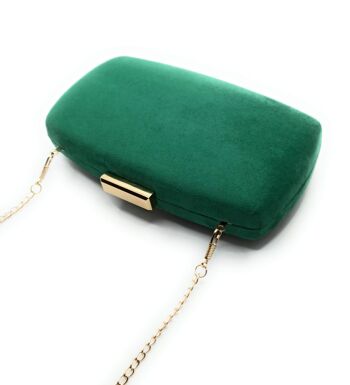 Pochette Party Bag Suede Oval Grass Green (dernière unité!) 4