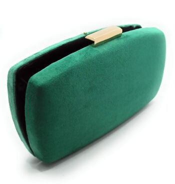 Pochette Party Bag Suede Oval Grass Green (dernière unité!) 5