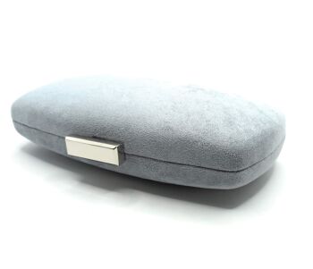 Pochette Party Bag Ovale Daim Gris Clair 7