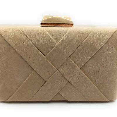 Pochette Party Bag Incrociata Camel Suede (ultima unità!)