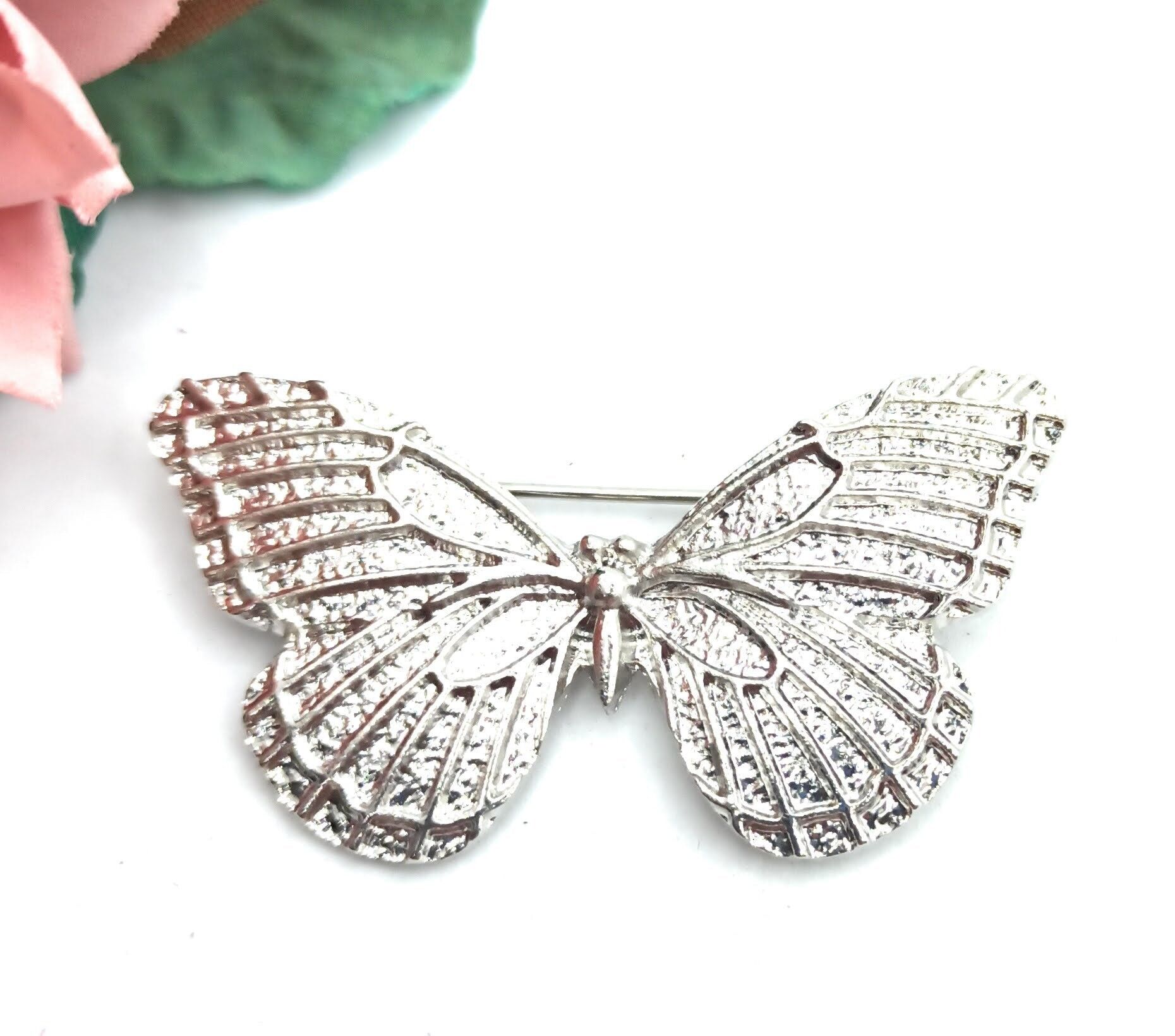 Spilla per Scialle Farfalla Flamenco · Argento