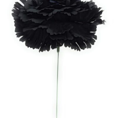 Large Carnation Flamenco Flower Hair Black Ø13cm