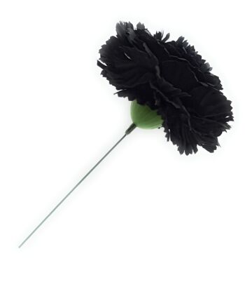 Grand Œillet Flamenco Flower Hair Noir Ø13cm 5