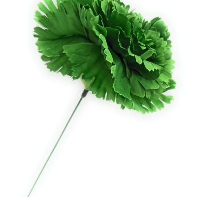 Clavel Grande Flamenco Flor Pelo · Verde Bosque Ø13cm