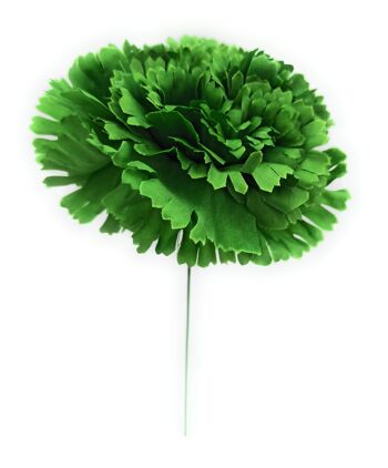 Grand Oeillet Fleur de Cheveux Flamenco Vert Forêt Ø13cm 2