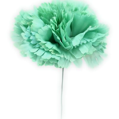 Grand Oeillet Flamenco Fleur de Cheveux Vert d'Eau Ø13cm