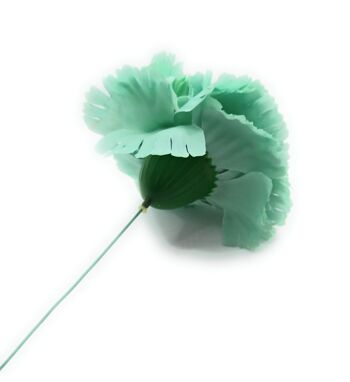 Grand Oeillet Flamenco Fleur de Cheveux Vert d'Eau Ø13cm 4