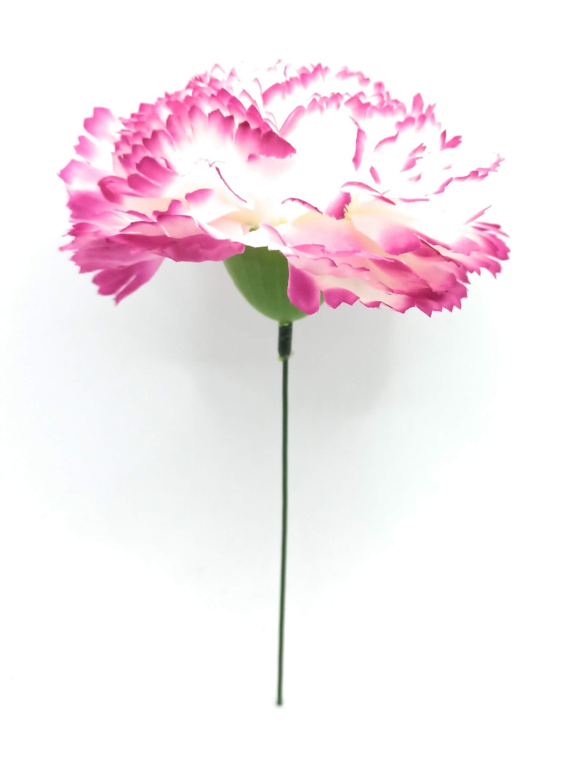 Grande Garofano Flamenco Capelli Fiore Bianco Bougainvillea Ø13cm