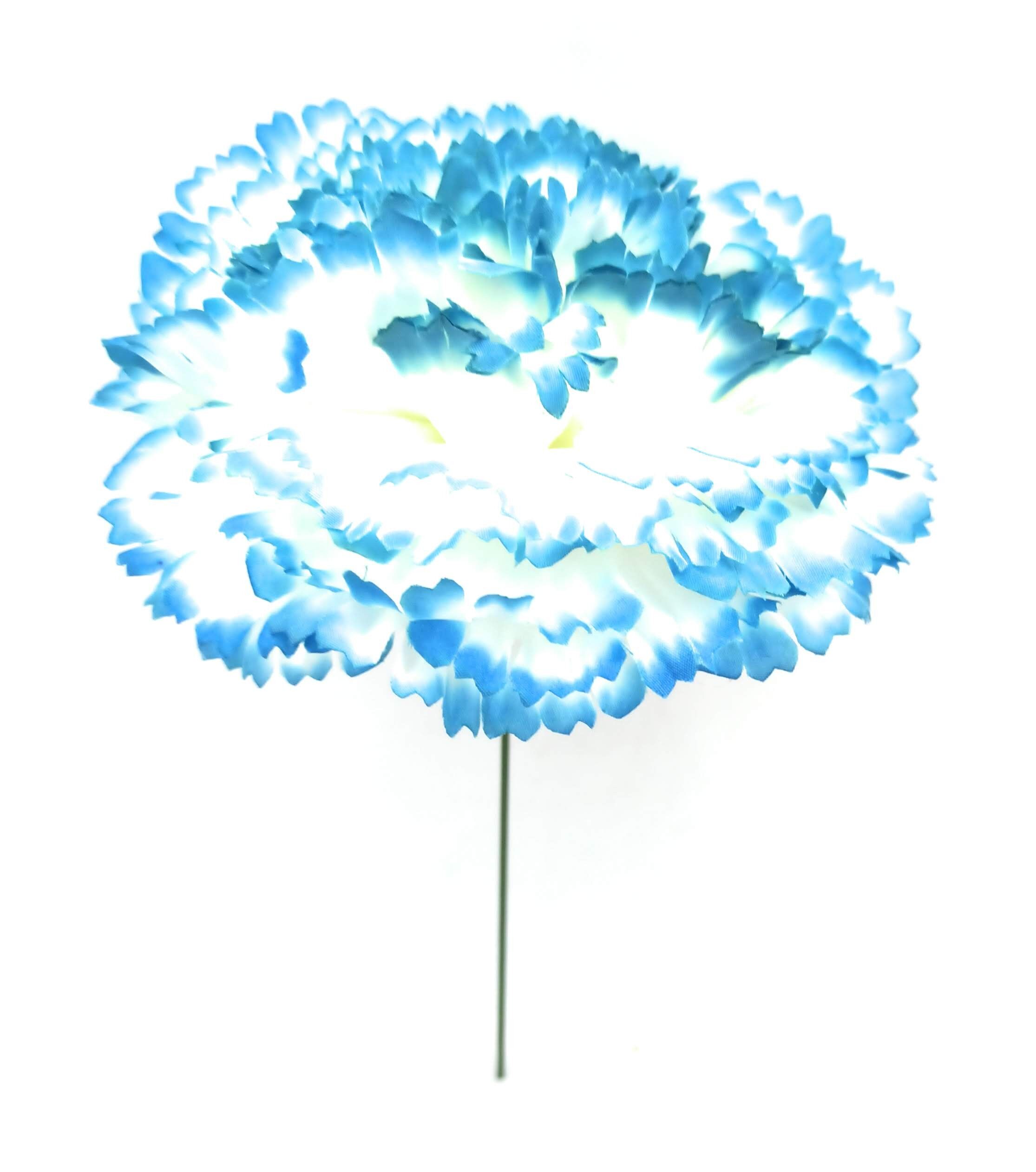Grande Garofano Flamenco Capelli Fiore Celestiale Bianco Ø13cm